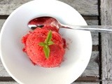 Pflaumen-Honig-Sorbet