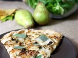 Pizza mit Birne, Salbei & Ziegenkäse