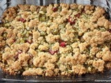 Rhabarber Streusel / Rhubarb Crumb Bars