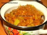 Banana Peppers Pickle / Bajji Milagai Urgai