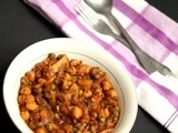 Chickpeas Potato Peas Masala