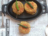 Pinto Bean Patties  /  Pinto Bean Cutlet  - Low Fat Recipe