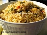 Veg Biryani / Dum Biryani / Vegetable Biryani