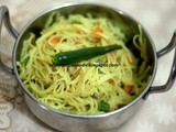 Vermicelli upma / Semiya upma / Vermicelli vegetable fry