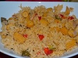 Baby corn pulav