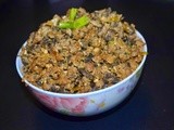 Minced meat mushroom scramble