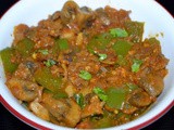 Mushroom Capsicum curry(South Indian style)