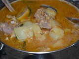 Mutton bone bottle gourd curry/Ezhumbu suraikkai kuzhambu