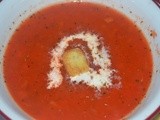 Roasted bell pepper soup