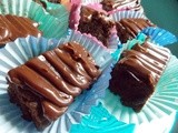 Chocolate Fudge Brownies... with Chocolate Ganache Frosting