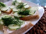 Cucumber Tea Sandwiches...and a busy day