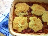 Mango-Strawberry Cobbler