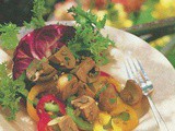 Marinated Tri-Color Bell Pepper and Mushroom Salad