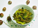 Hall Masso and Malu Miris Stir Fry (Dried Sprats and Banana Peppers)