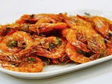 Pan Fried Prawns with Soy Sauce: Chef Recipes from Asia