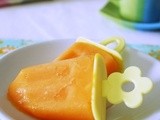 Papaya and Milk Popsicles