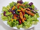 Roasted Baby Carrots and Purple Cabbage Salad