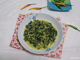 Sarana Leaves with Coconut Paste (Sri Lankan Watercress Recipe)