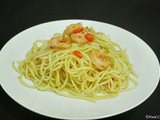 Spaghetti Aglio e Olio with Shrimp