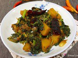 Sri Lankan Style Pumpkin and Spinach Stir-Fry