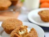 Carrot Cake Cream Cheese Surprise Muffins
