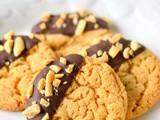 Chocolate Dipped Flourless Peanut Butter Cookies – Naturally Gluten, Grain and Dairy Free
