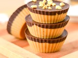 Dark Chocolate Peanut Butter Freezer Fudge Cups