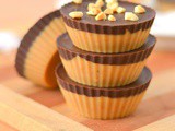 Dark Chocolate Peanut Butter Freezer Fudge Cups