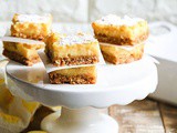 Lemon Bars with Oatmeal Cookie Shortbread Crust