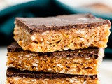 Peanut Butter Crunch Bars (gluten-free option)