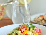 Quinoa Chickpea Greek Salad