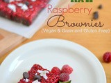 Raw Raspberry Brownies(Grain and Gluten Free and Vegan)