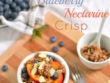 Raw, Vegan, Grain Free Blueberry Nectarine Crisp (For One!)