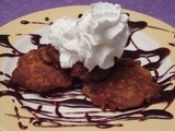  Chopped  Challenge - Mini Carrot Latkes with Chocolate Rum Caramel Sauce