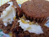 Cranberry Bran Muffins with Orange Marmalade Butter