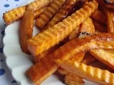 Pomegranate-Glazed Sweet Potato Spears