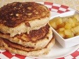 Whole Grain Pancakes with Spiced Apple Syrup