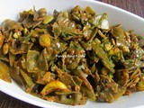 Lal / Kalya Ghevadyachi Bhaji ~ Hyacinth Beans Curry