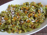 Padwal Chanadal Bhaji ~ Snake Gourd Stirfry with Chanadal