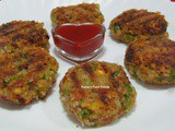 Tofu and Vegetables Cutlet