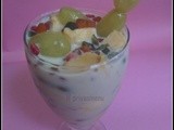 Badam Flavored Fruit Salad / Raksha Bandan Special