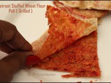 Beetroot Stuffed Wheat Flour Poli ( Grill Method ) / Diet Friendly Recipe - 32 / #100dietrecipes