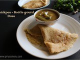 Chickpea - Bottle Gourd Dosa / Kondakadai - Surakai Dosa / Diet Friendly Recipes - 22 / #100dietrecipes