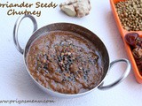 Coriander Seeds Chutney / Dhaniya Chutney / Kothamalli Vithai Chutney