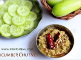 Cucumber Chutney / Vellarikai Chutney / Chutney Recipe - 25 / #100chutneys