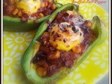 Grilled Bacon n Corn Stuffed Bell Pepper