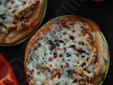 Tofu - Mushroom Burji Bun Pizza