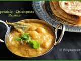 Vegetable - Chickpeas Kurma / Diet Friendly Recipes - 11 / #100dietrecipes