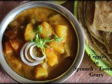 Veggies in Spinach - Tomato Gravy