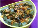 Vendakai Poriyal / Lady's finger Stir Fry / Okra Stir Fry